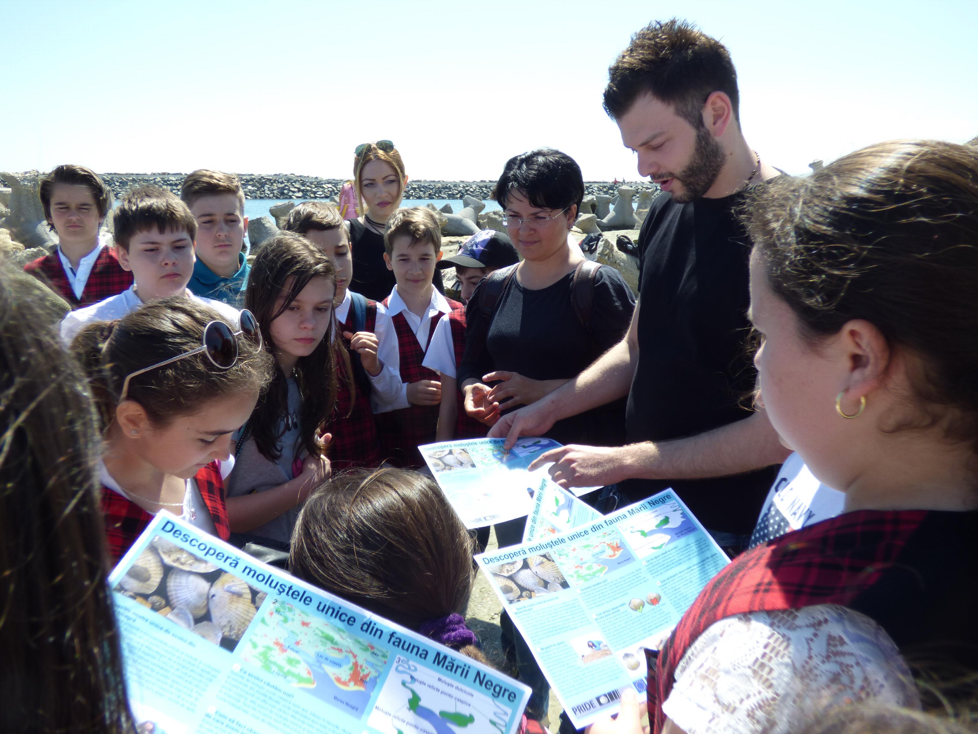 Aleksandre during his PhD with students