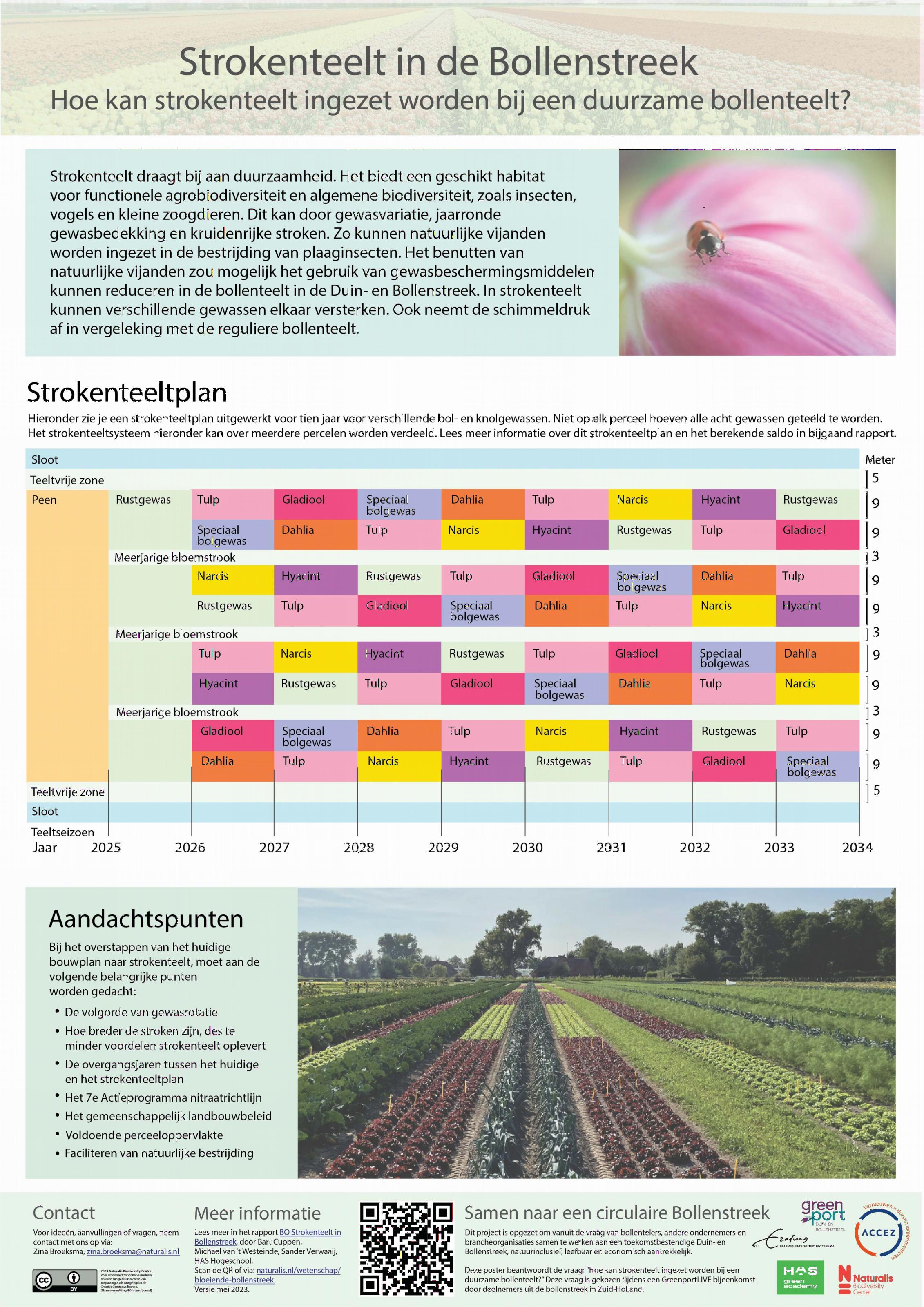 Poster Samen naar een circulaire Bollenstreek strokenteelt