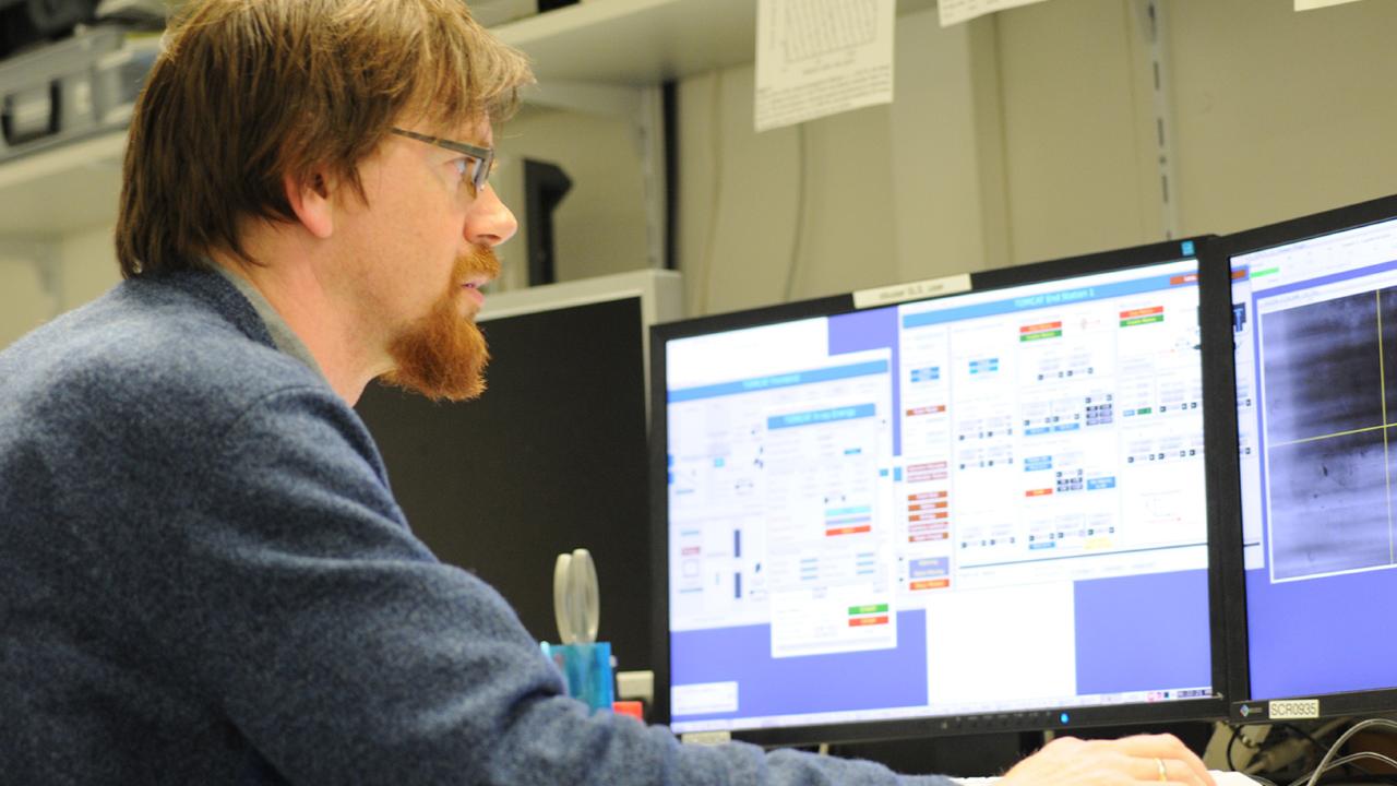 Experiment at the synchrotron in Switzerland