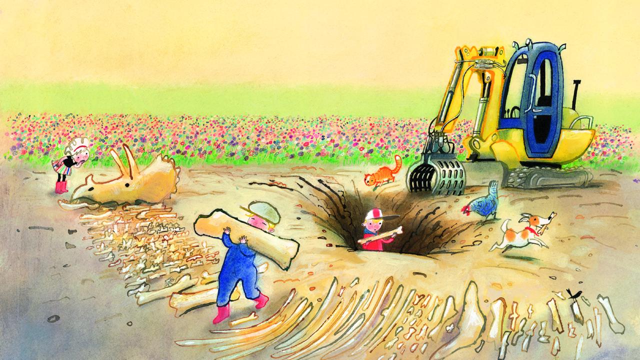 Boer Boris en de dino