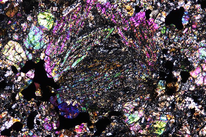 chondrule in Broek in Waterland meteorite