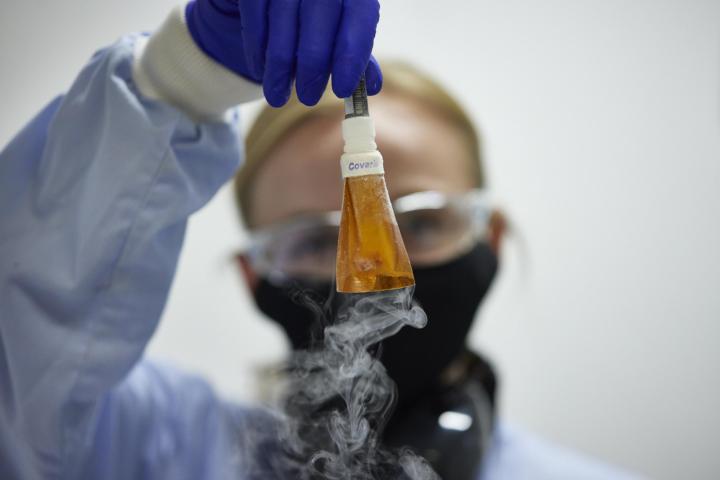 Researcher in the lab