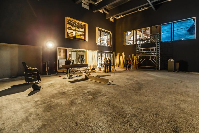 Werkzaamheden bouw zaal Leven