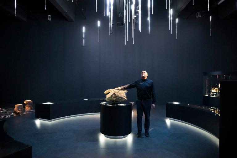 André Kuipers in zaal Evolutie