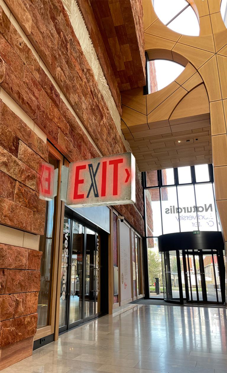 eXit-sign in Naturalis